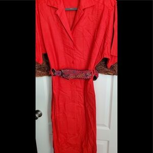 Well known designer Nouvelle Boutique red designer dress size 10